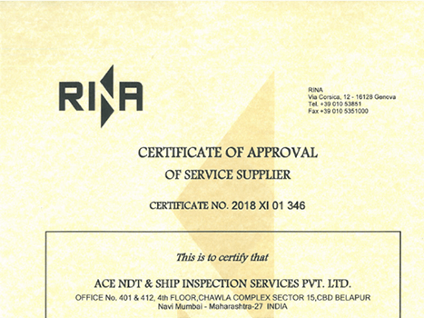 RINA Certificate	