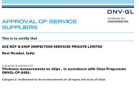 DNV-GL Certificate